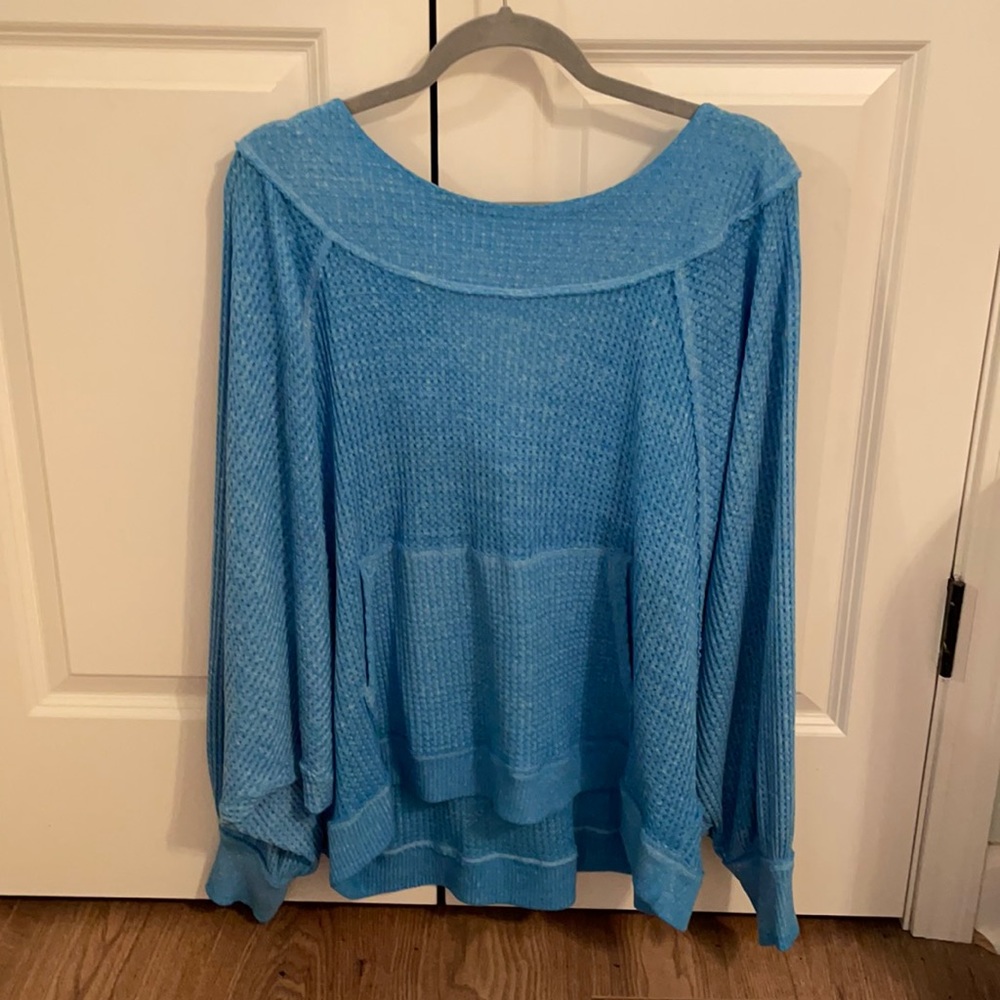 Free people open back top